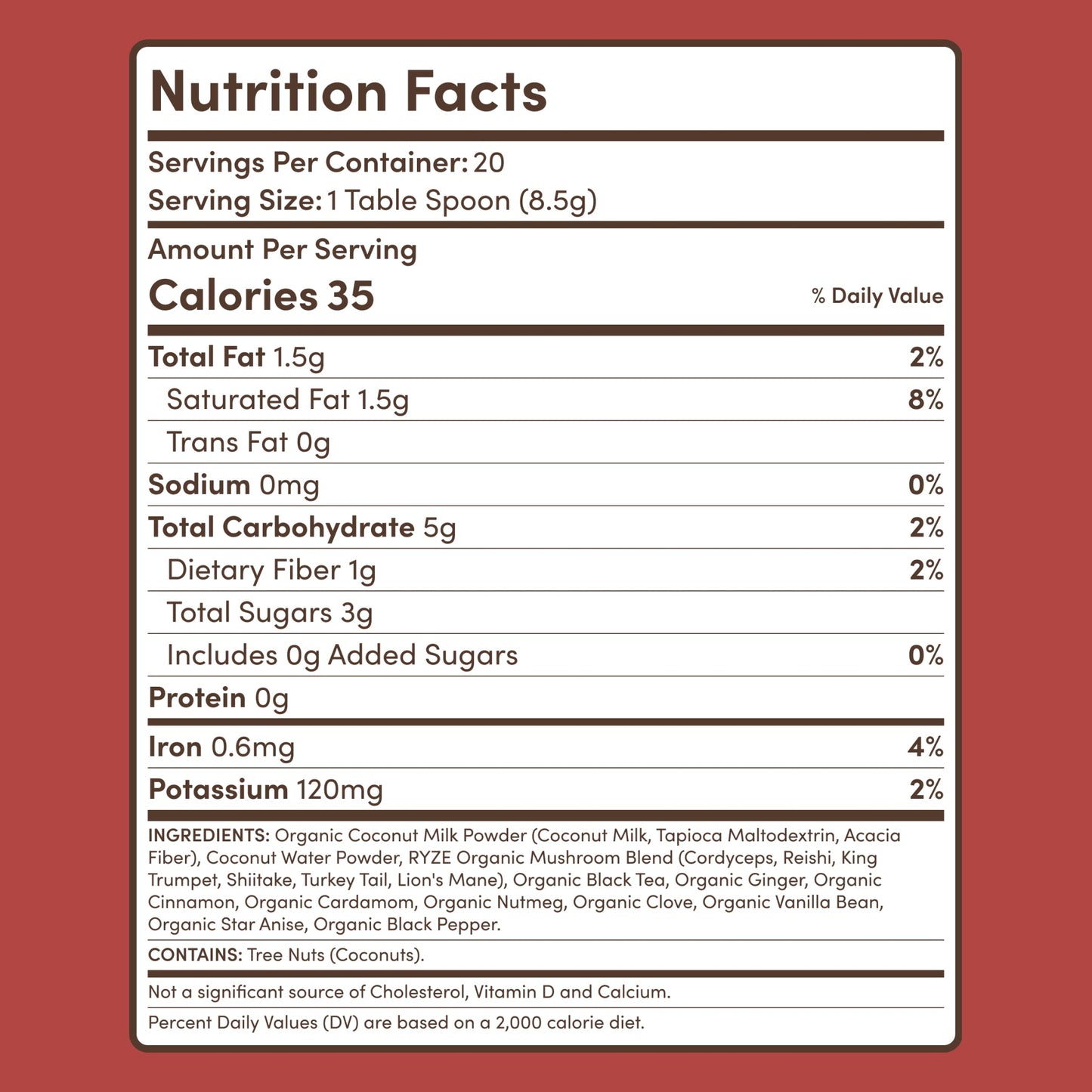 Mushroom Chai (1 Pack - 20 Servings) - NWXX
