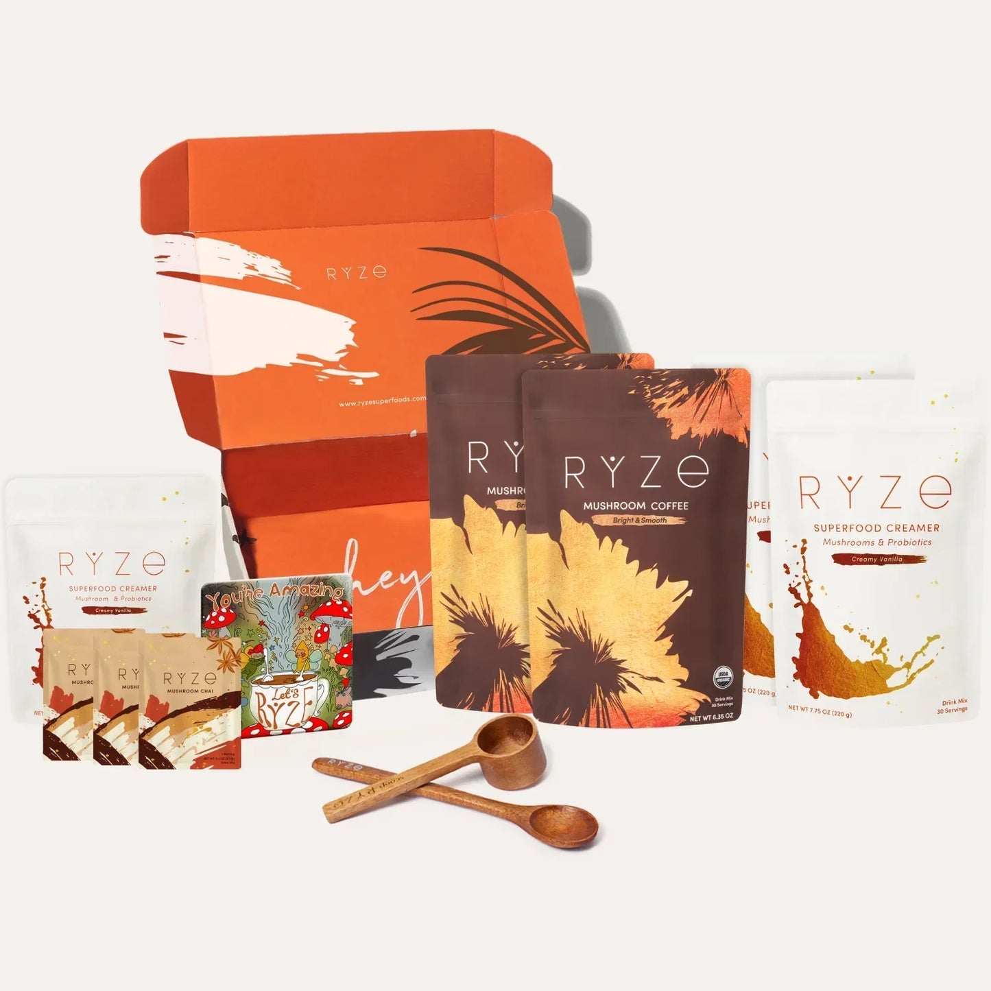 RYZE Lovers Gift Set: 2 Coffees + 2 Creamers - 59SC