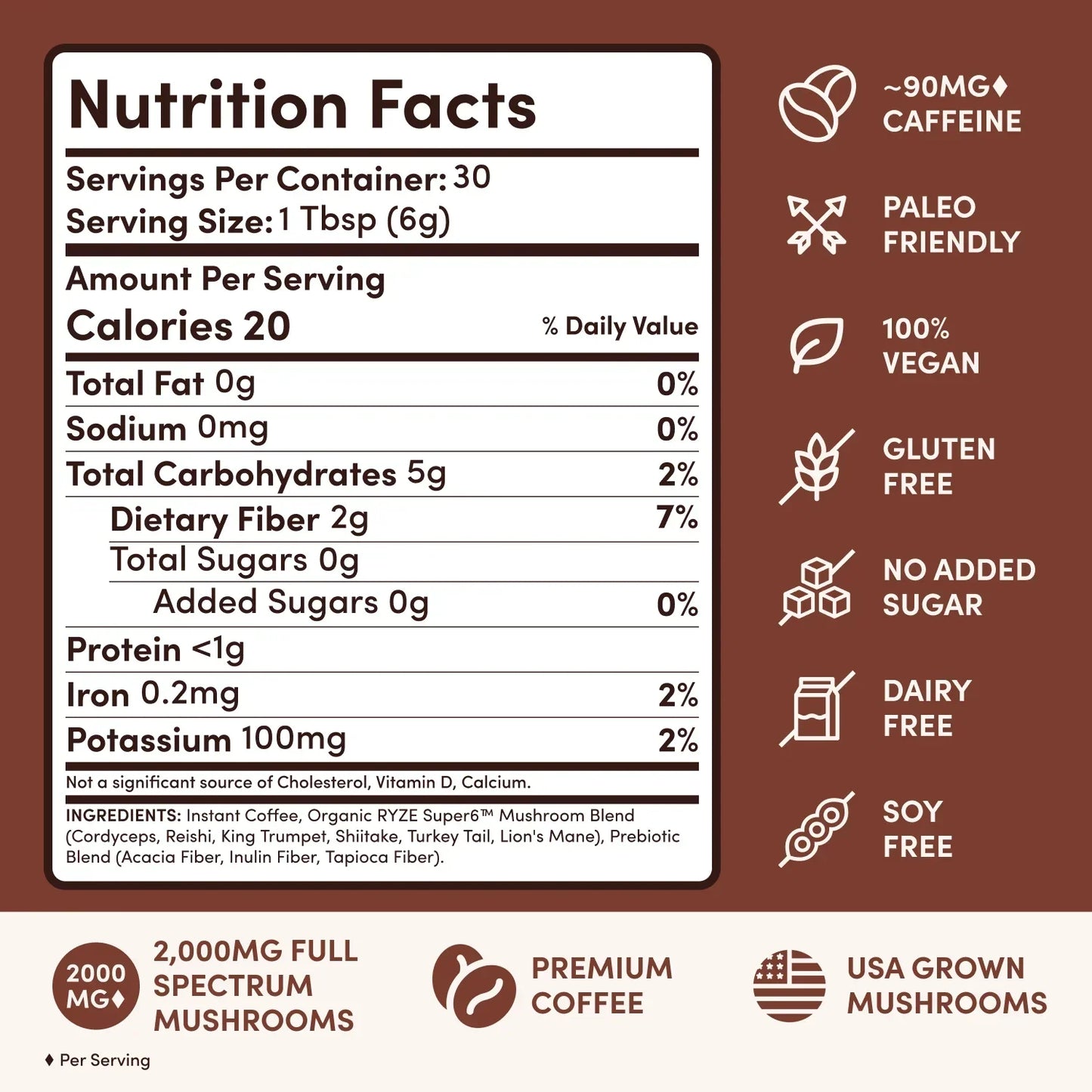 Mushroom Coffee Dark Roast Starter Kit 60 Servings - LBFX