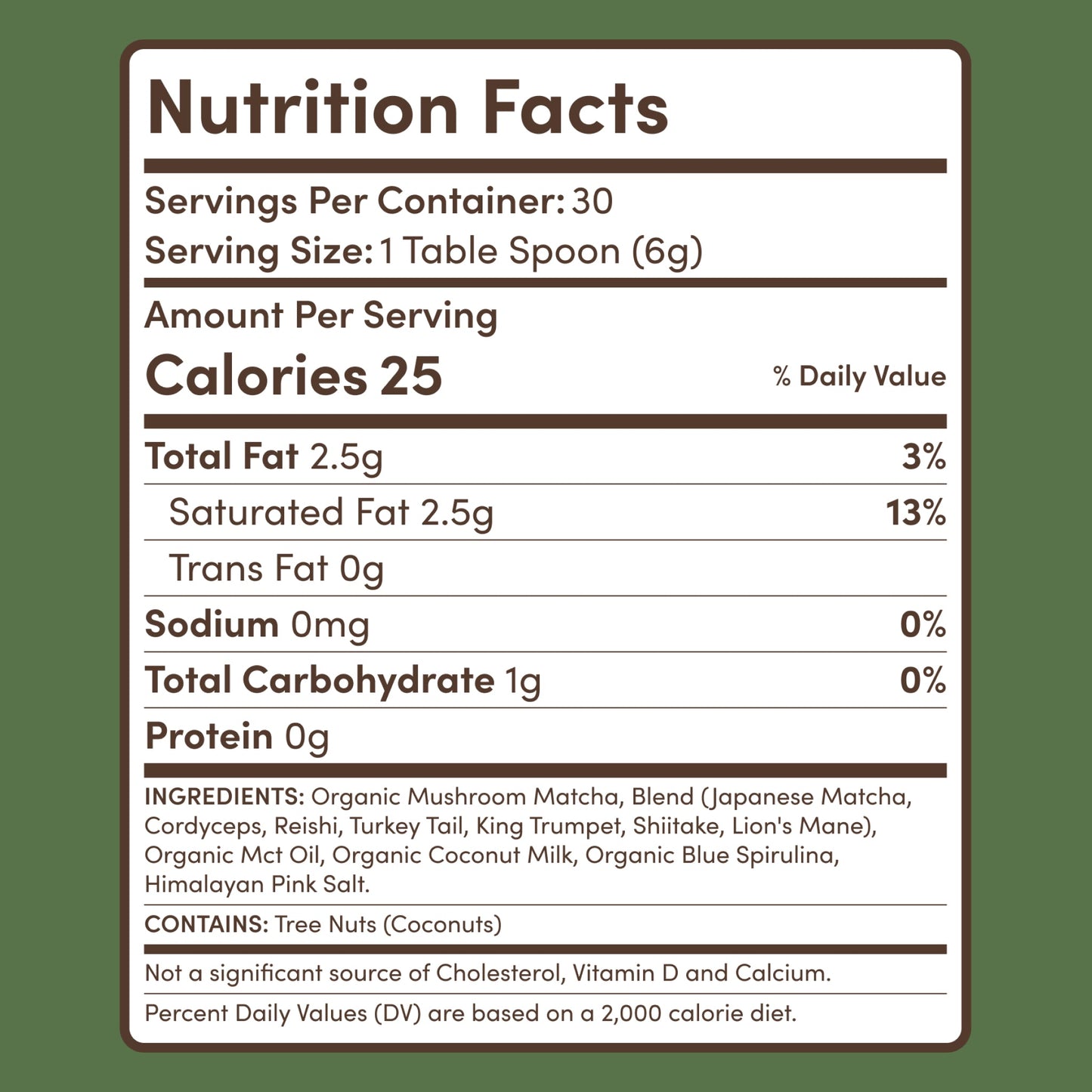 Mushroom Matcha (1 Pack - 30 Servings) - 183D