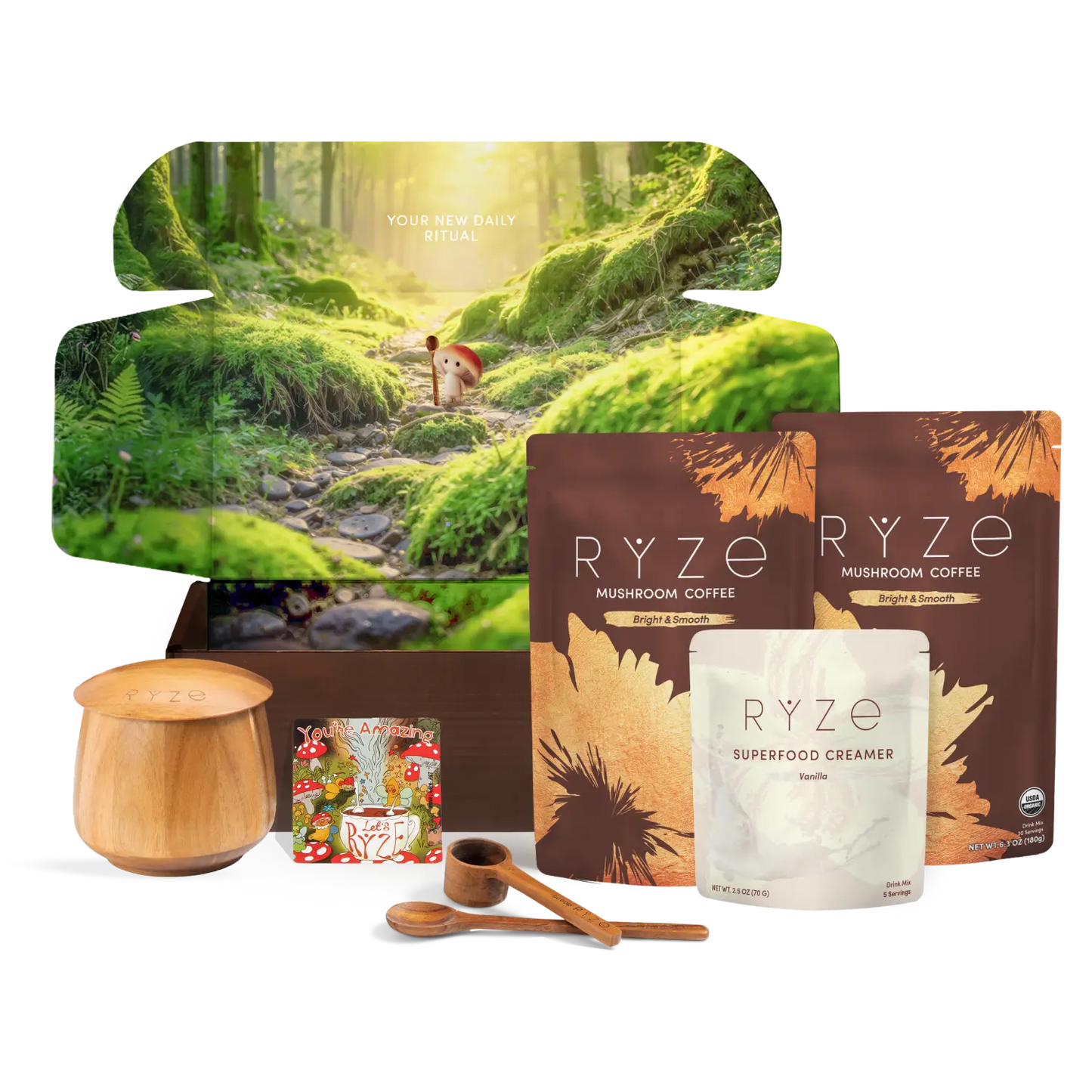 Mushroom Coffee Ritual Set (3 Month Plan) - RQAO