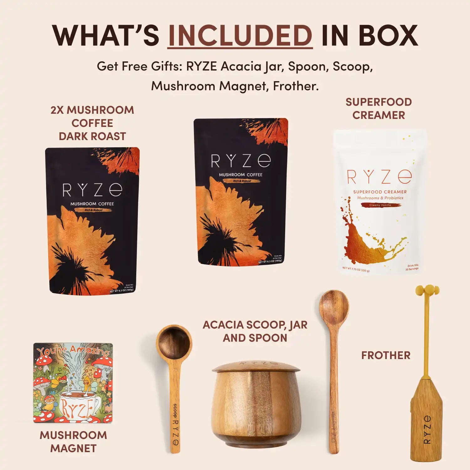Mushroom Coffee Ritual Set - 4DY6